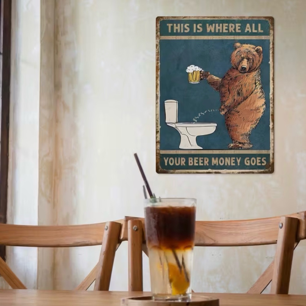 “This Is Where It All” Beer Metal Sign Wall Art 2D Flat Metal Wall Art New - Picture 5 of 6